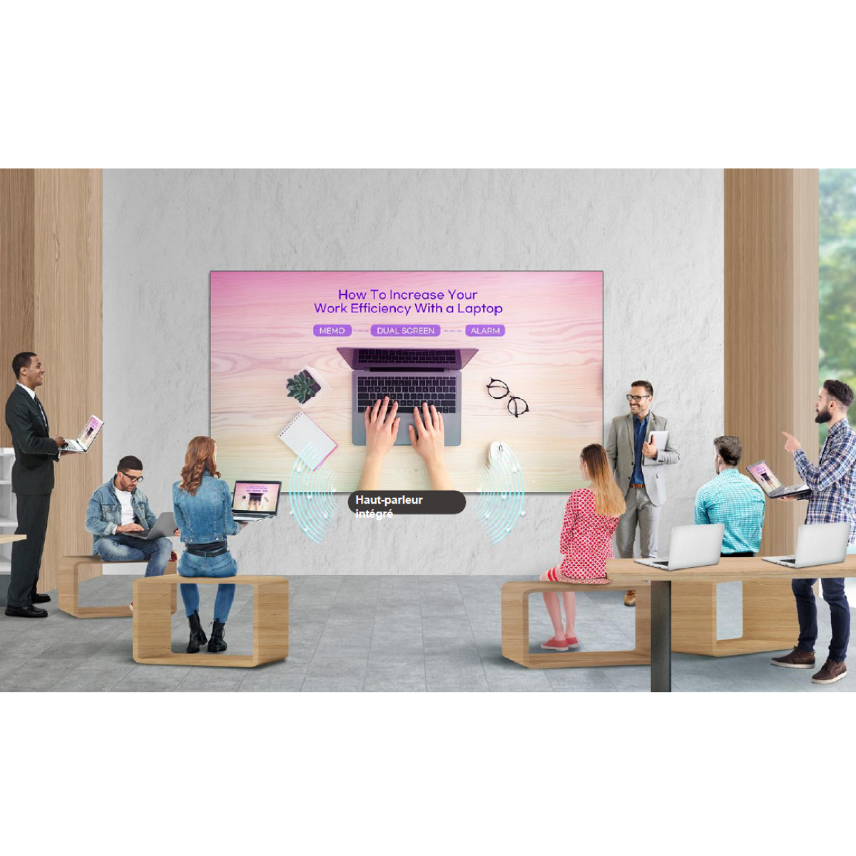 Écran LED tout-en-un avec haut-parleur intégré