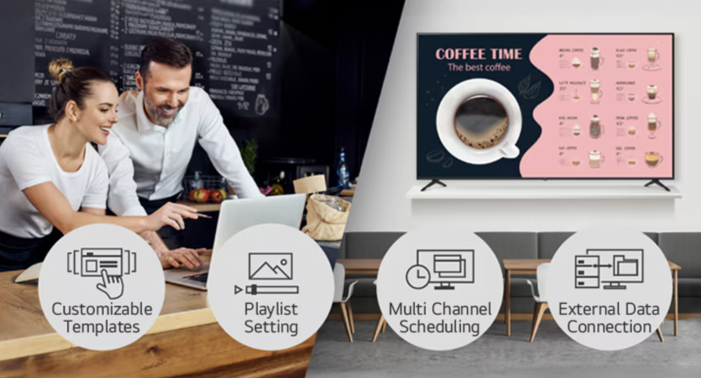 Gestion de contenu polyvalente avec LG SuperSign CMS