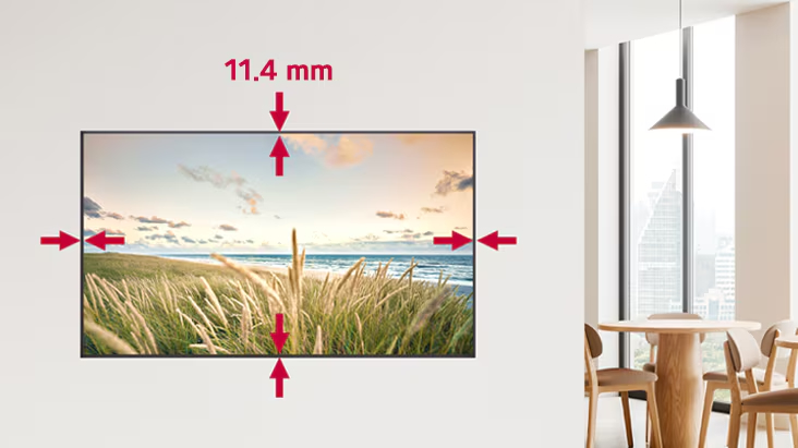 Cadre fin et uniforme