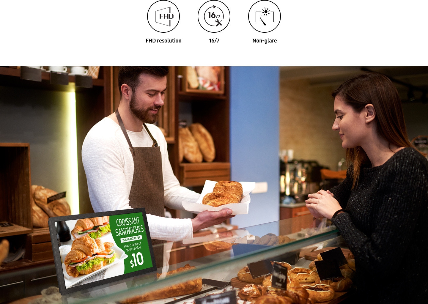 Un contrôle de l´écran facilité