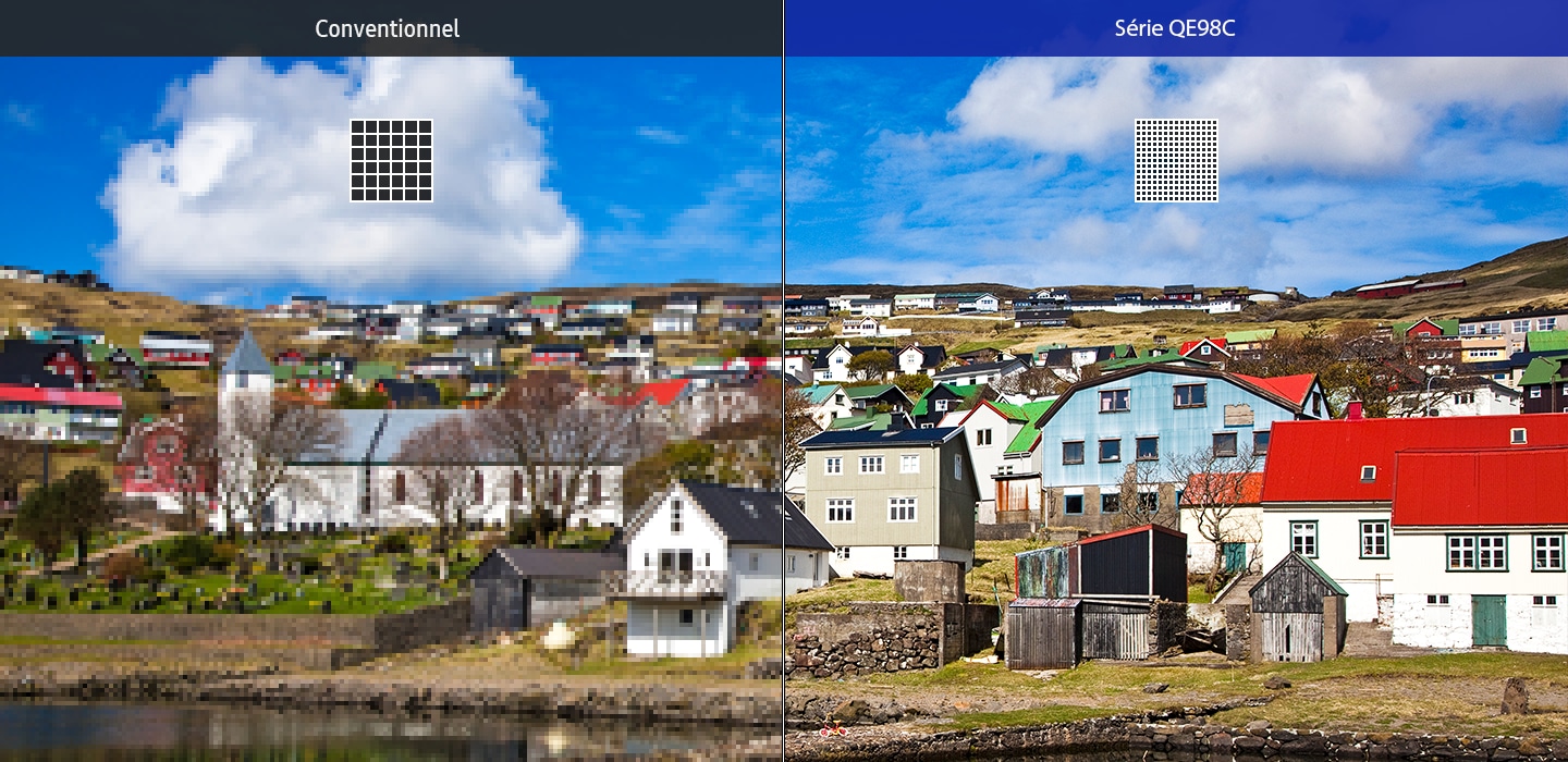 Nuances de couleurs vives en super 4K