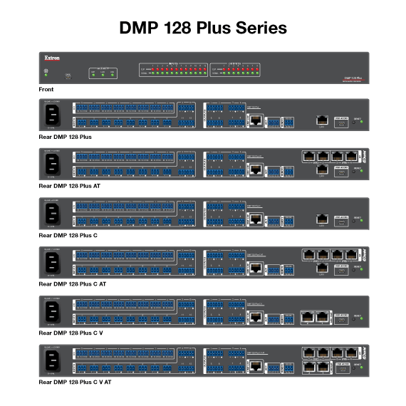Extron DMP 128 Plus Matrice 12x8 à processeur numérique ProDSP