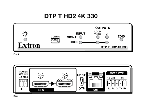Extron DTP T HD2 4K 330