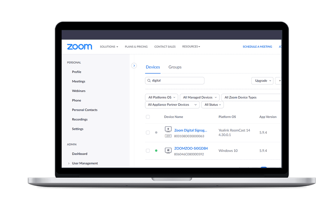 Yealink x Zoom Device Management Yealink x Zoom Device Management