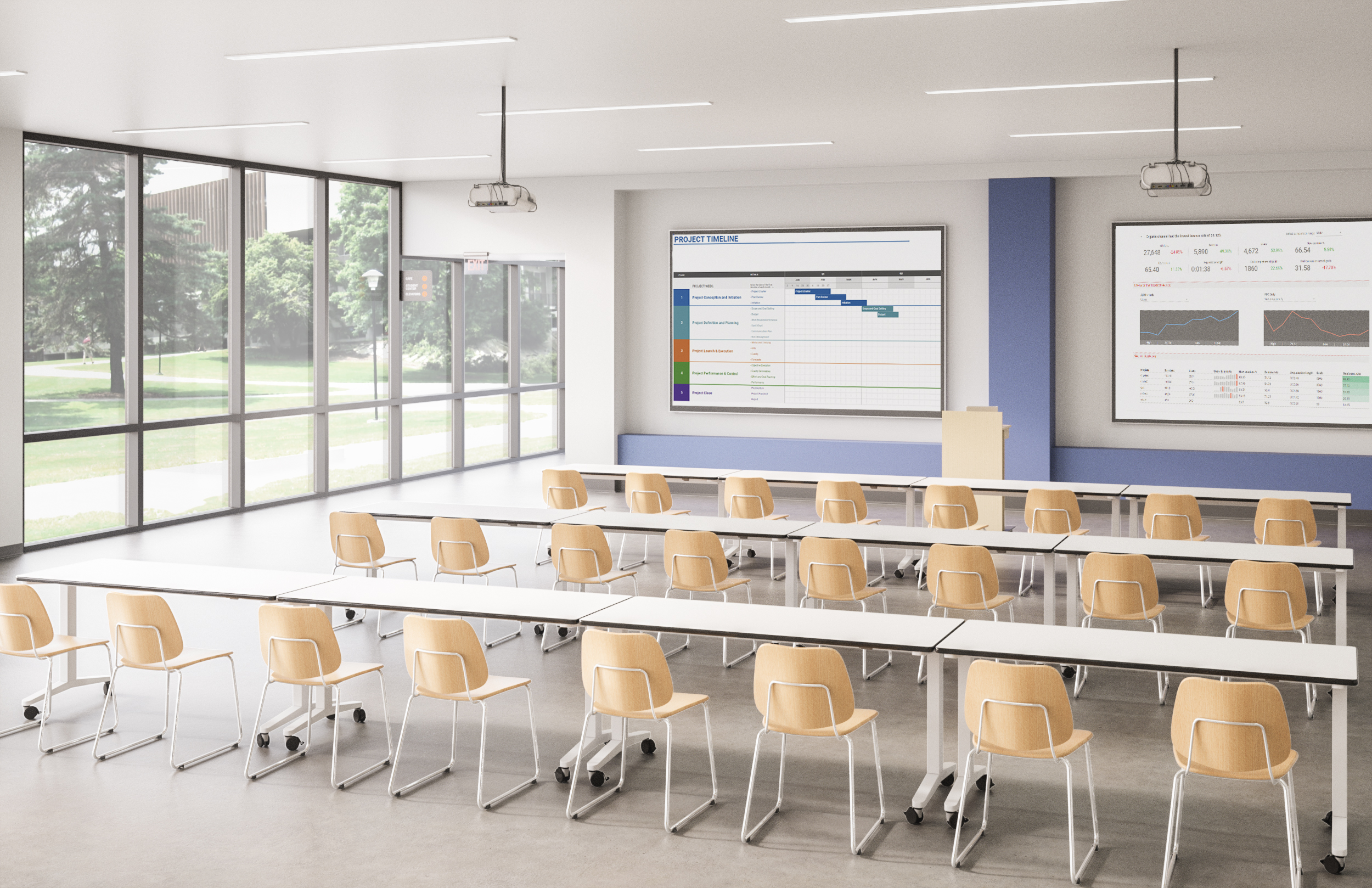 Écrans de vidéoprojection à cadre fixe ultra-fin