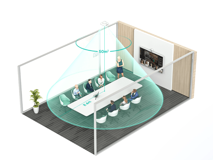 Une vaste zone de détection