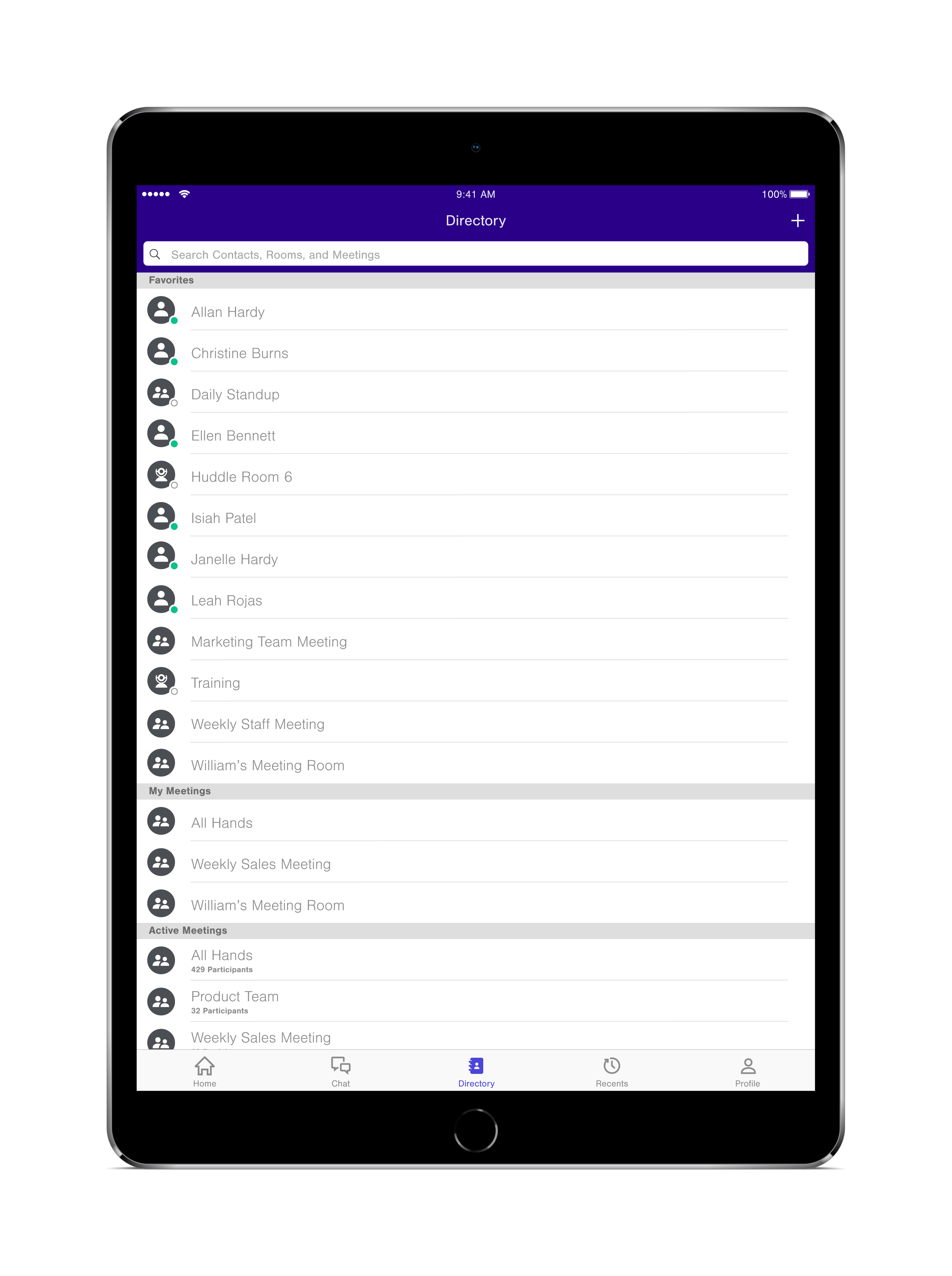 Pour planifier une réunion unique à partir de l´application Lifesize